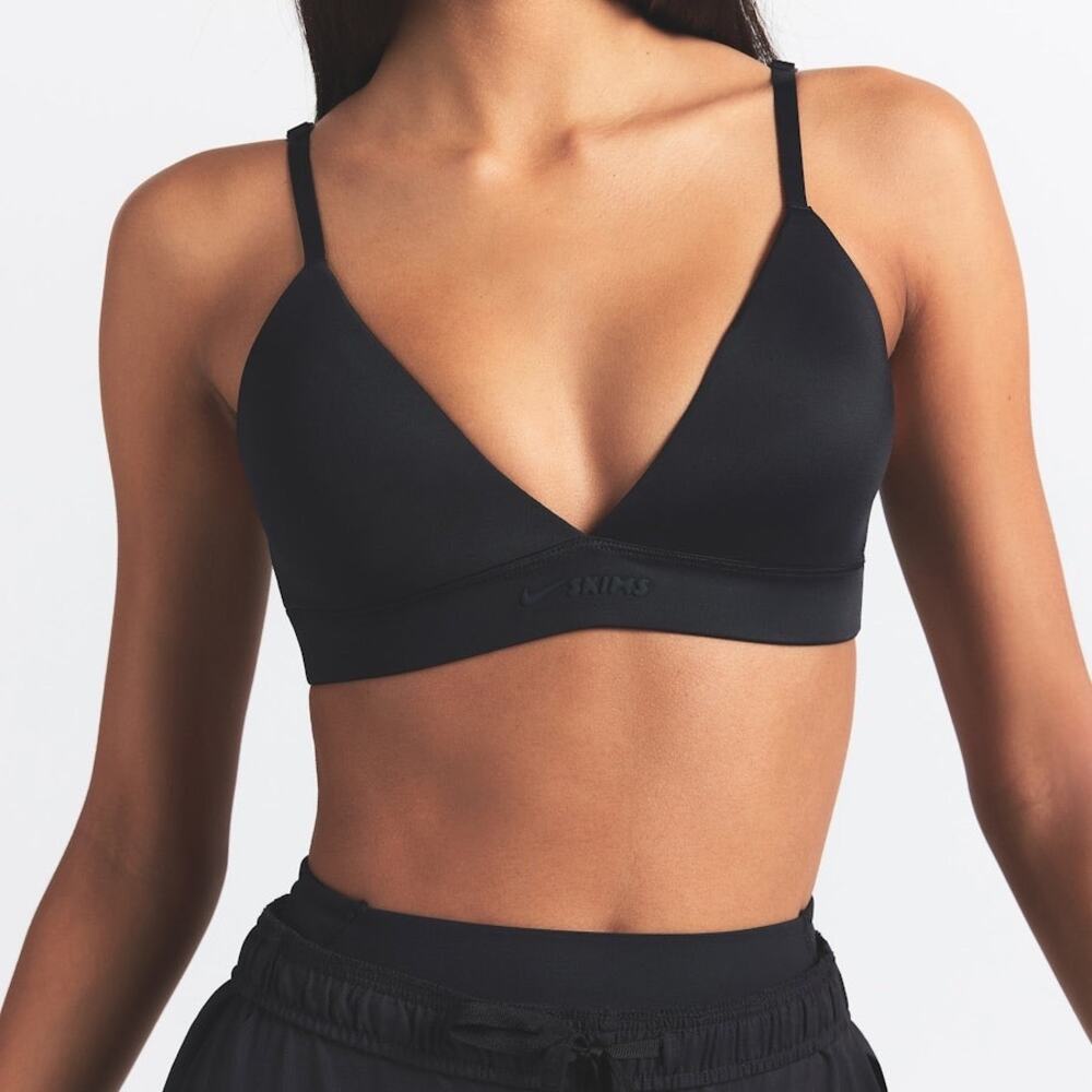 Nike x SKIMS Studio Stretch Women's Triangle Sports Bra Black